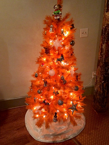 Our Orange Dog-Themed Christmas Tree | Spring Forth Dog Academy